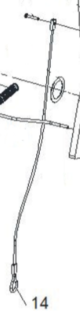 Lock release wire - Atlas PVL-9BP - Z11A221300 Lock release wire - Atlas PVL-9BP - Z11A221300