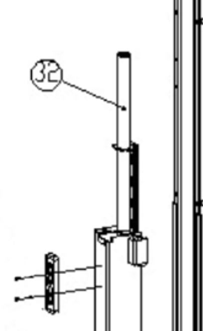 Hydraulic cylinder - PVL 10 & PVL 10H - Z23AY20000 Hydraulic cylinder - PVL 10 & PVL 10H - Z23AY20000
