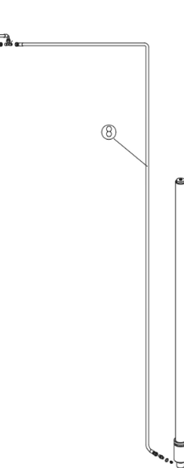 Hydraulic hose 1/4 L=5090 (Standard version) - PVL 10 & PVL 10H - ZZ5090 Hydraulic hose 1/4 L=5090 (Standard version) - PVL 10 & PVL 10H - ZZ5090