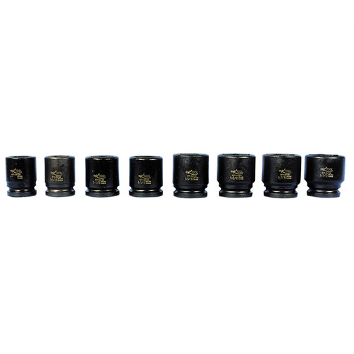 8 Piece 3/4" Drive 6 Point Standard Impact Socket Set 8 Piece 3/4" Drive 6 Point Standard Impact Socket Set