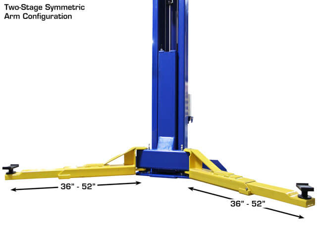 2 Post Above Ground Lift - Dimensions 2 Post Above Ground Lift - Dimensions