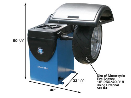 Atlas WB11 Wheel Balancer dimensions Atlas WB11 Wheel Balancer dimensions
