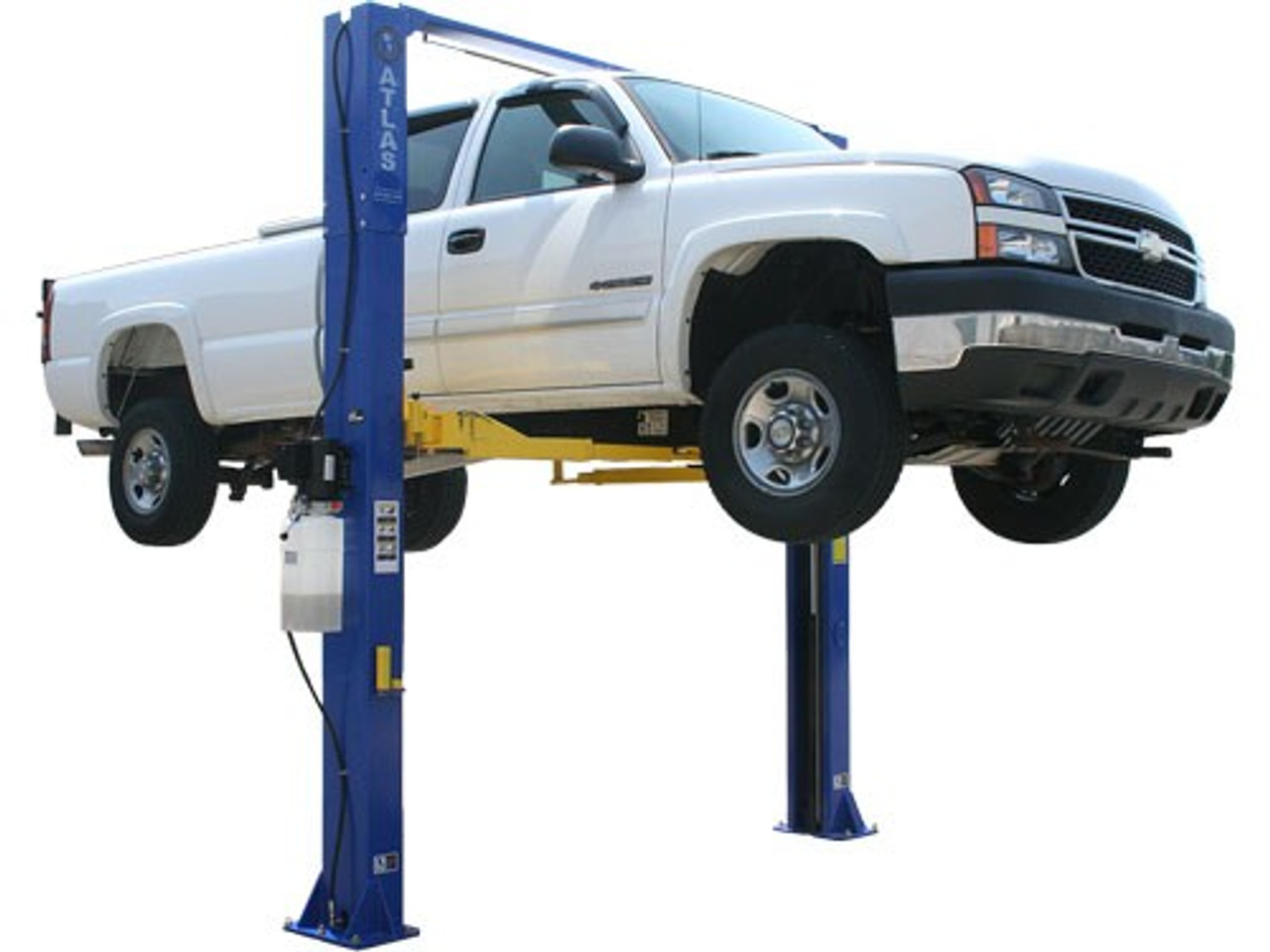 ATLAS 9KOH Overhead 9,000 lbs. Capacity 2 Post Lift - (Blue/Yellow version) ATLAS 9KOH Overhead 9,000 lbs. Capacity 2 Post Lift - (Blue/Yellow version)