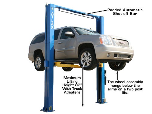 ATLAS PV-10HP EXTRA HEIGHT 2 Post Overhead Lift (10,000lbs Capacity) Professional Value