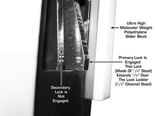 Atlas Garage Pro 8,000 4 Post Car Lift  safety locks