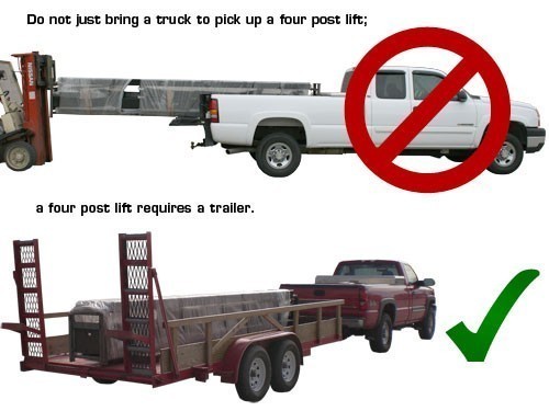 ATLAS Garage Pro 8000 EXT 4 Post Lift (8,000lbs Capacity)