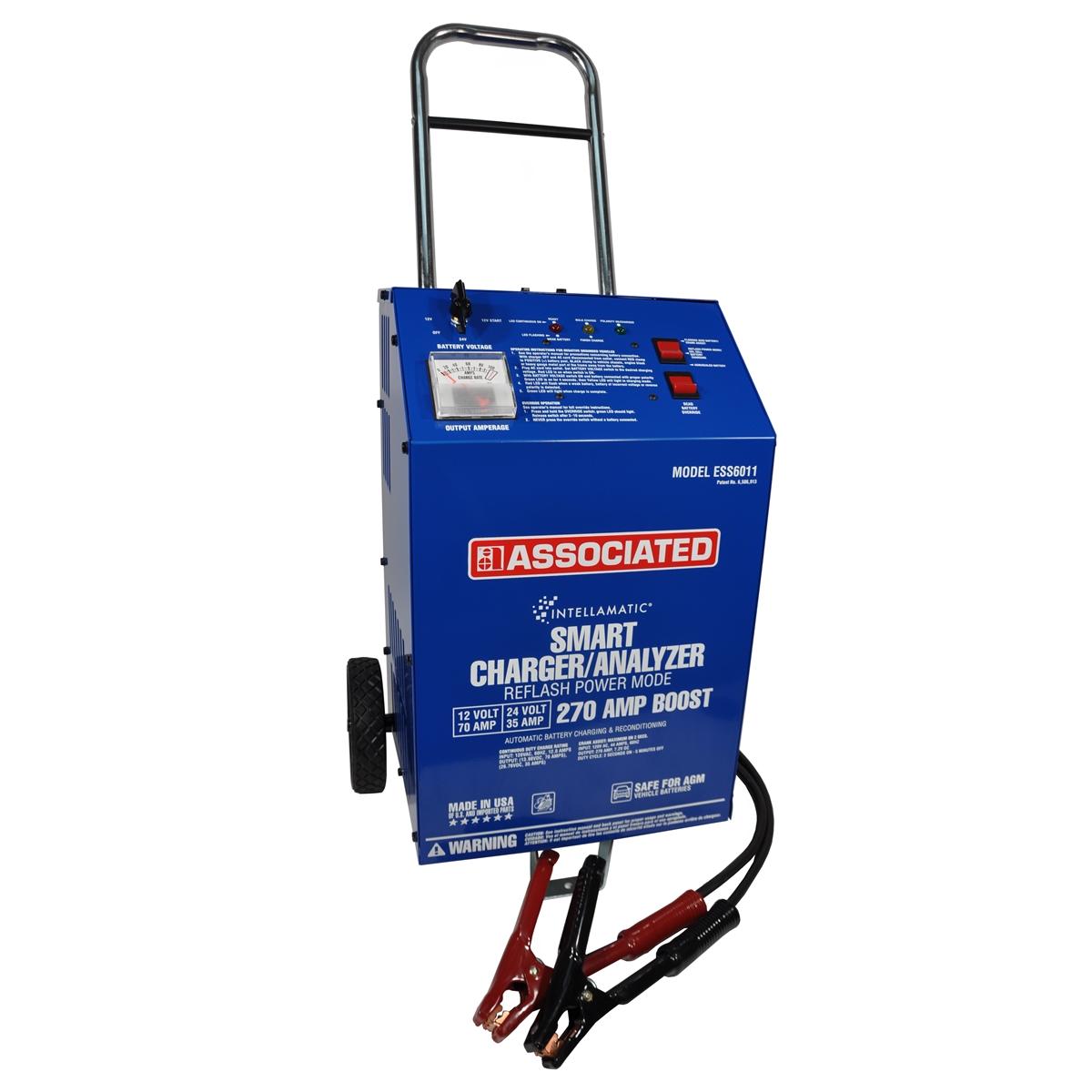 CHARGER/ANALYZER 12/24V 70/35A  200A BOOST WHEELS