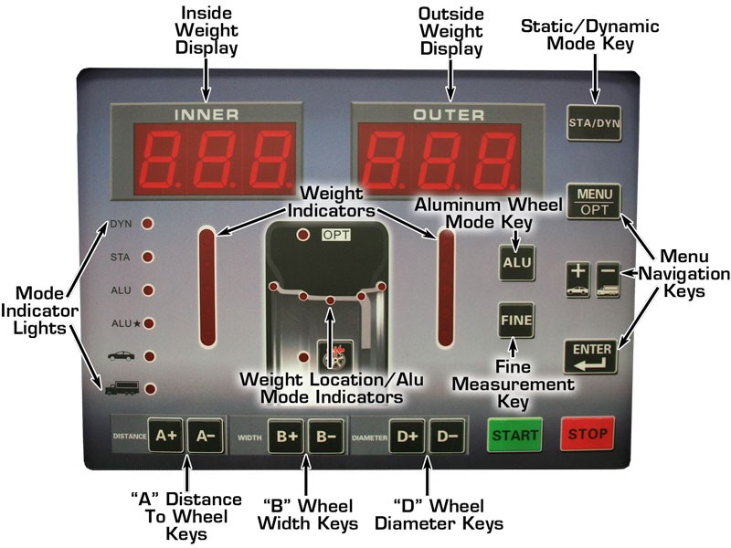 Atlas WBT-210Wheel Balancer parts