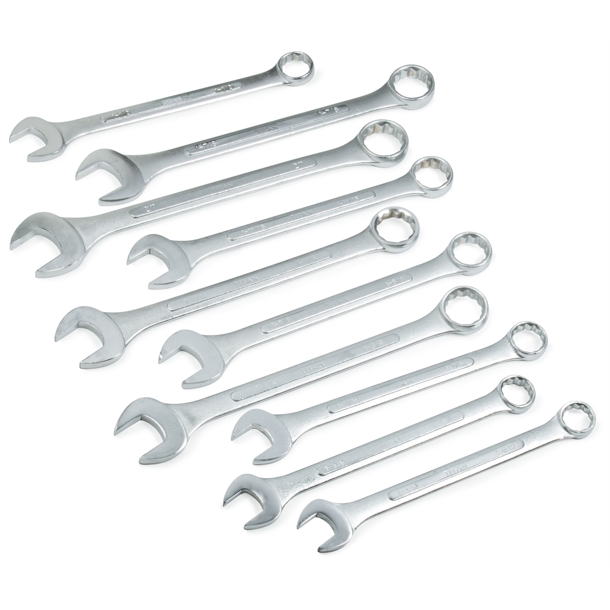 10-PCJUMBO SAE COMBINATION WRENCH