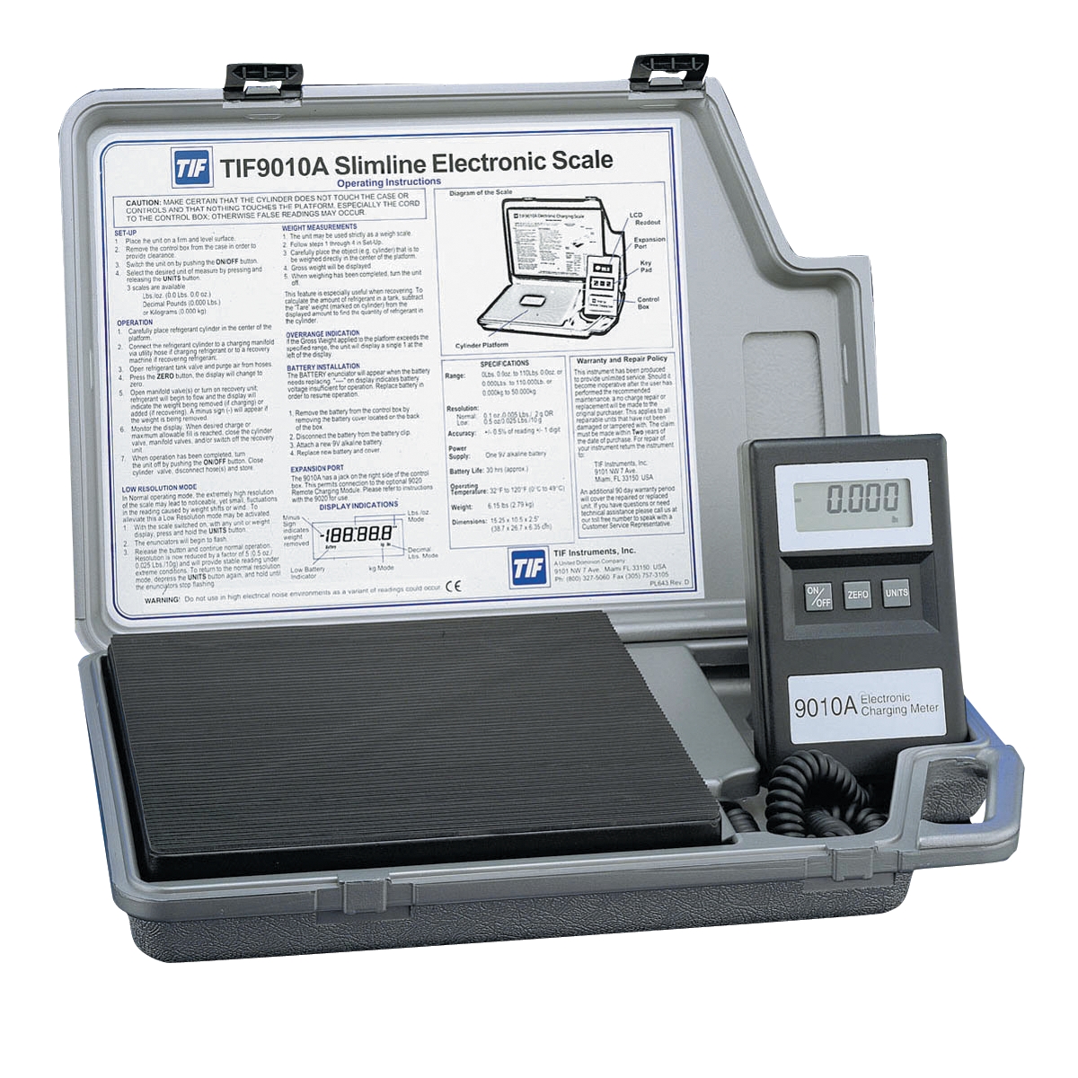 REFRIGERANT SCALE SLIMLINE ELECTRONIC REFRIGERANT SCALE SLIMLINE ELECTRONIC