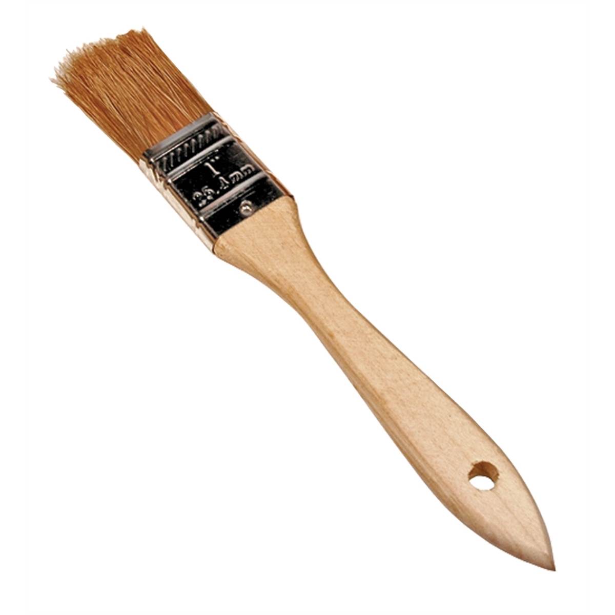 BRUSH UTILITY 1 NATURAL BRISTLES WOOD HANDLE