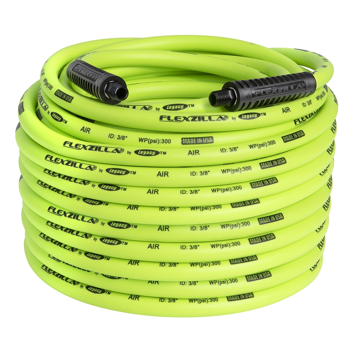 3/8 IN. X 100 FT. AIR HOSE WITH 1/4 IN. 3/8 IN. X 100 FT. AIR HOSE WITH 1/4 IN.