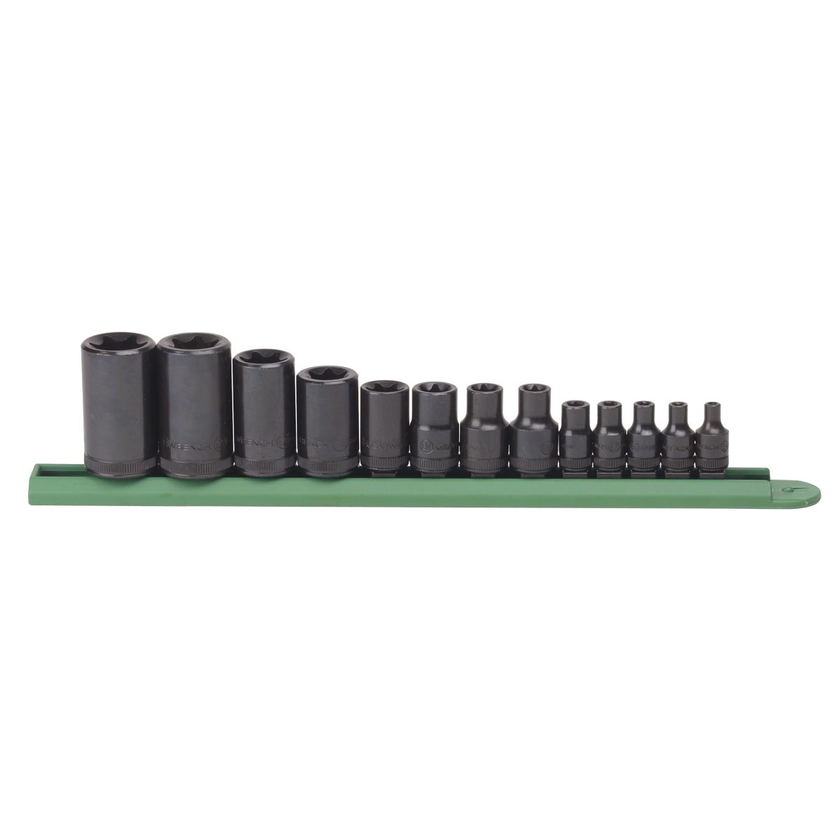 13PC 1/4", 2/8" & 1/2"DR EXTERNAL TORX SOCKET SET