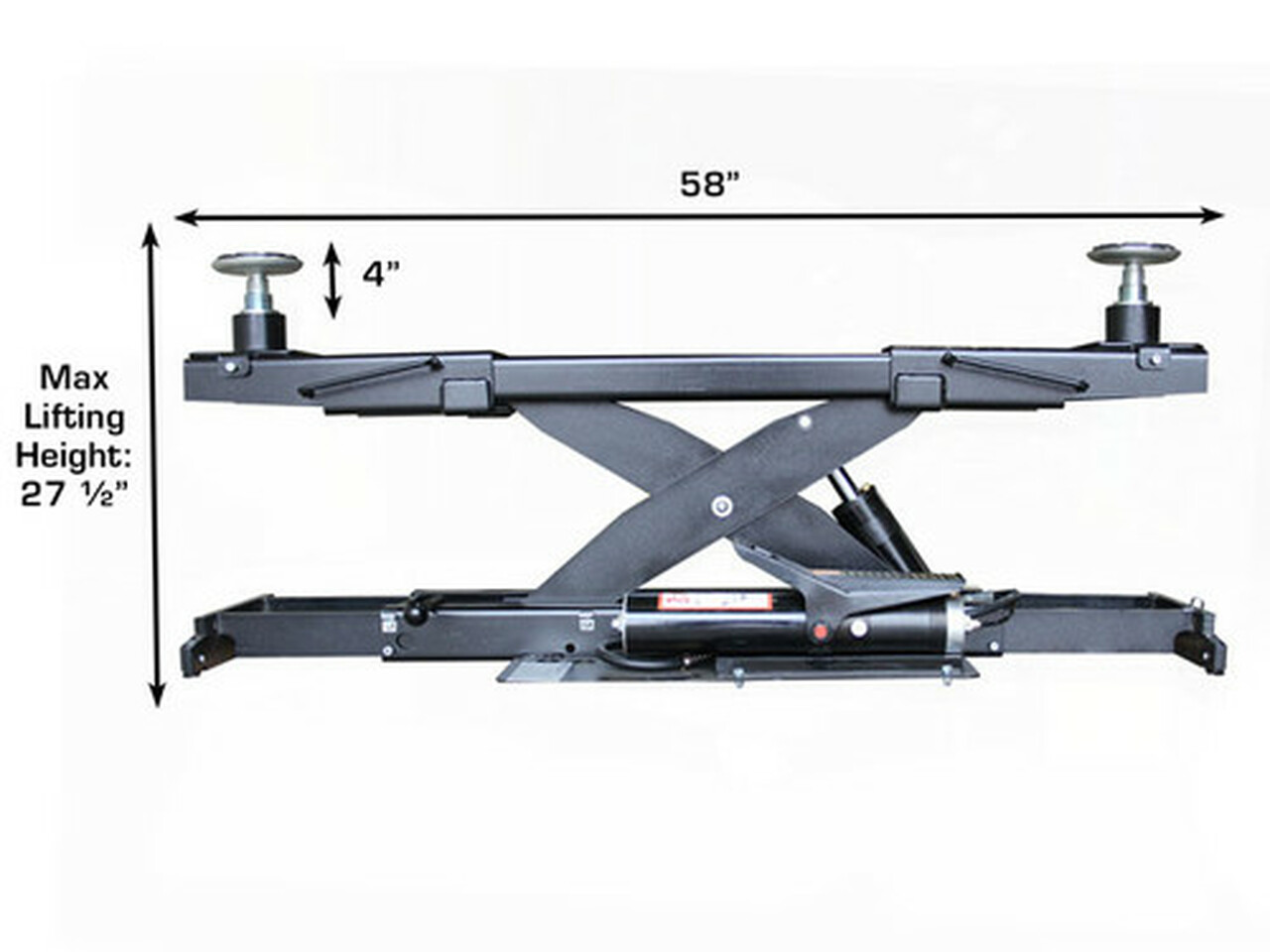 ATLAS 14,000lbs Capacity Lift with Bolt-on Alignment Kit and Two Rolling Jacks ATLAS 14,000lbs Capacity Lift with Bolt-on Alignment Kit and Two Rolling Jacks