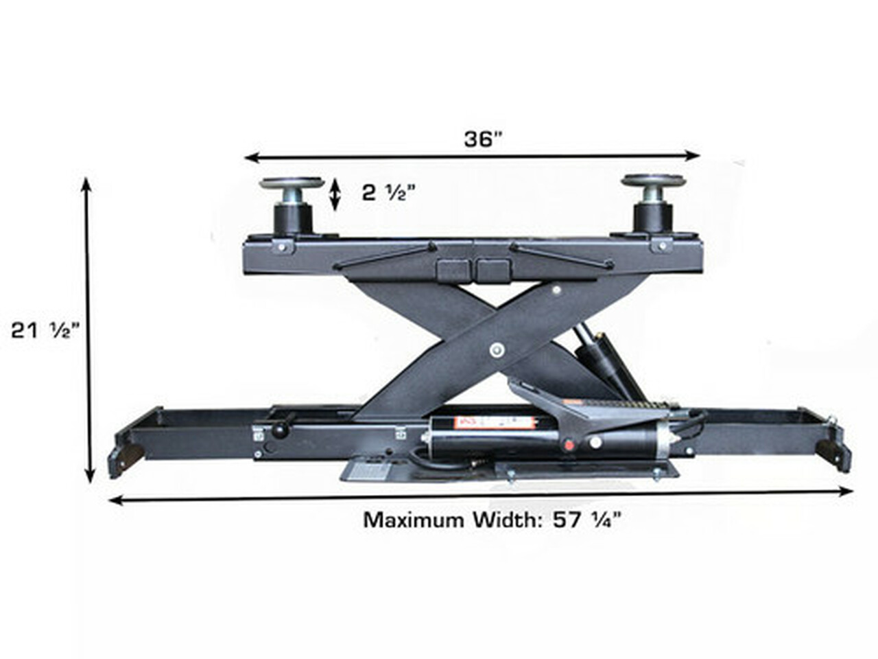 ATLAS 14,000lbs Capacity Lift with Bolt-on Alignment Kit and Two Rolling Jacks ATLAS 14,000lbs Capacity Lift with Bolt-on Alignment Kit and Two Rolling Jacks