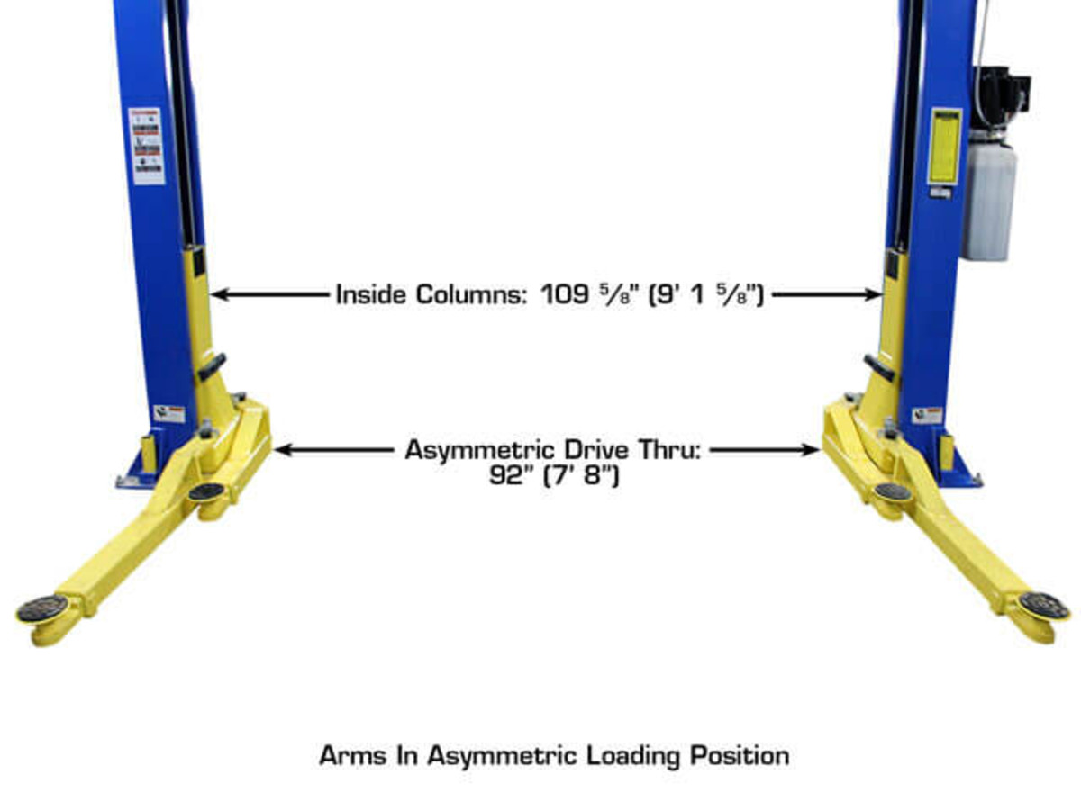 ATLAS Pro-9D Overhead 9,000 lbs. Capacity 2 Post Lift