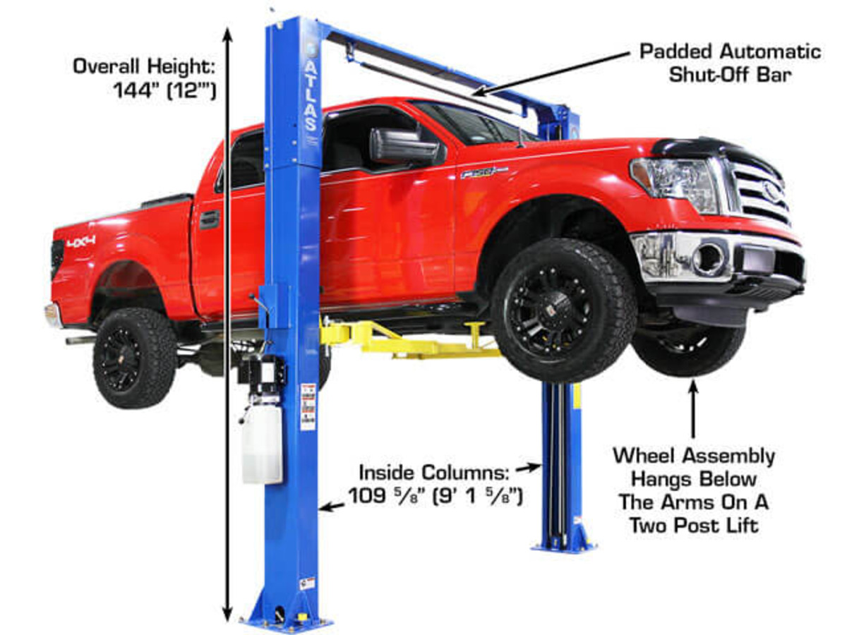 ATLAS Pro9D Overhead 9,000 lbs. Capacity 2 Post Lift