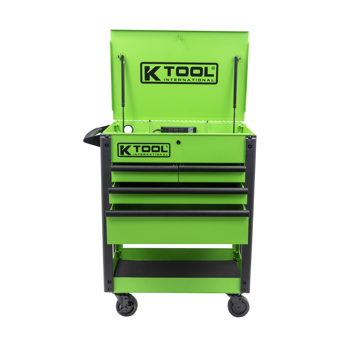 35" Premium 4 Drawer 500 lb. Service Cart (Matte Neon Green)
