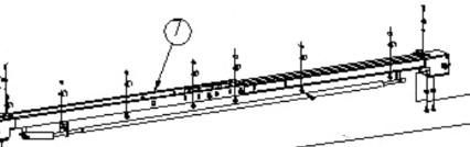 Overhead beam assembly - PVL 10 & PVL 10H - Z23A400000AM
