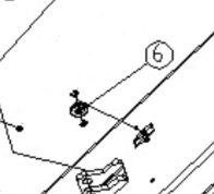 Nylon wire pulley - PVL 10 & PVL 10H - Z23A110005