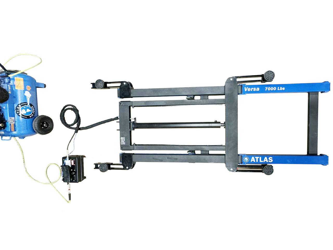 ATLAS  VERSA EXTENDED  MID RISE LIFT  WITH PNEUMATIC PUMP ATLAS  VERSA EXTENDED  MID RISE LIFT  WITH PNEUMATIC PUMP