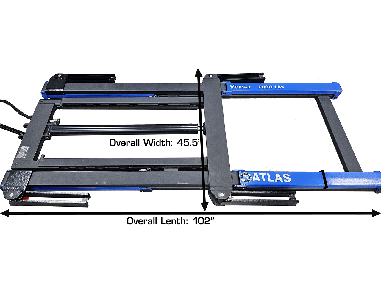 ATLAS  VERSA EXTENDED  MID RISE LIFT  WITH PNEUMATIC PUMP ATLAS  VERSA EXTENDED  MID RISE LIFT  WITH PNEUMATIC PUMP