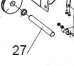 Pulley shaft - Atlas  PVL 12 - Z23G410001 Pulley shaft - Atlas  PVL 12 - Z23G410001