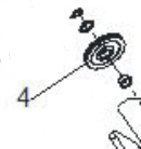 Cable pulley - Atlas PVL 15 - Z22A110001 Cable pulley - Atlas PVL 15 - Z22A110001