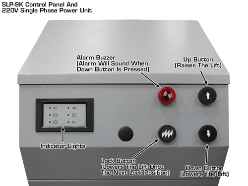 ATLAS SLP-9K Commercial Grade 9,000 Lbs. Capacity Full Rise Scissor Lift