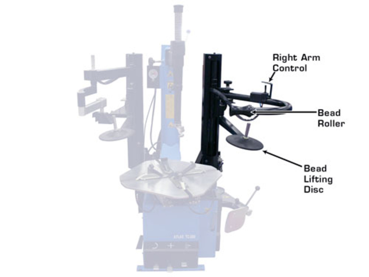 ATLAS Right (RH) Assist Arm for Tilt-back Tire Changers (700 Series) ATLAS Right (RH) Assist Arm for Tilt-back Tire Changers (700 Series)