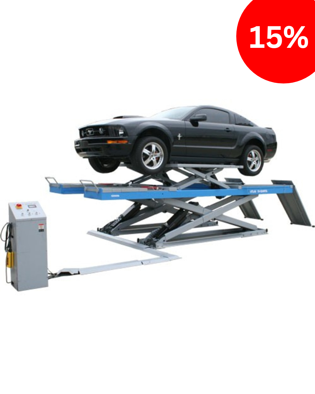 ATLAS 12AWFSL 12,000 Lbs. Capacity Alignment Scissor Lift with Wheels-Free System