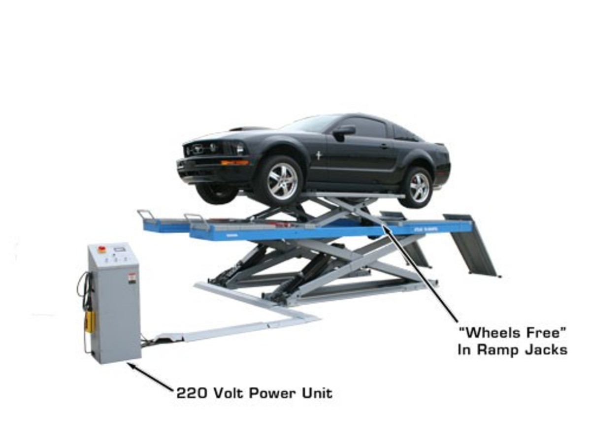 AtlasÌÎÌ¢Ì´å¬ 12AWFSL 12,000 Lbs. Capacity Alignment Scissor Lift with Wheels-Free System