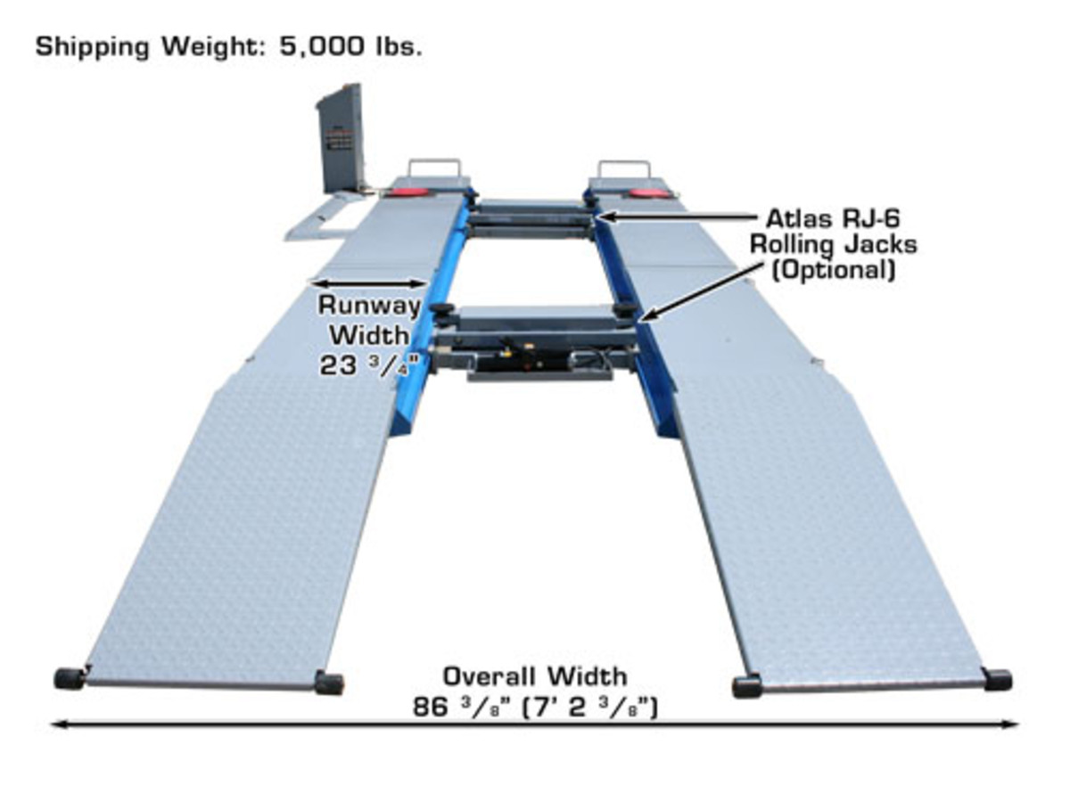 ATLAS 12AWFSL 12,000 Lbs. Capacity Alignment Scissor Lift with Wheels-Free System