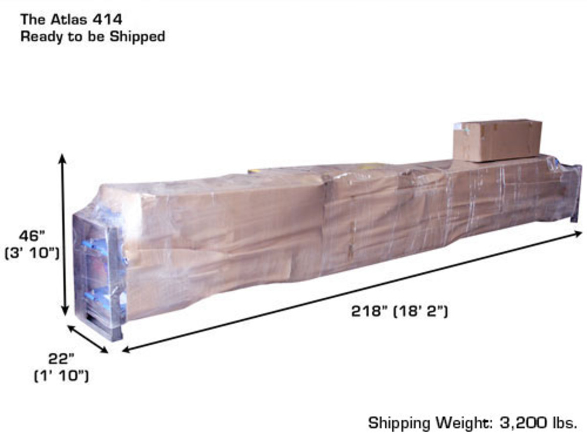 ATLAS 414 14,000 Lbs. Capacity Commercial Grade 4 Post Lift