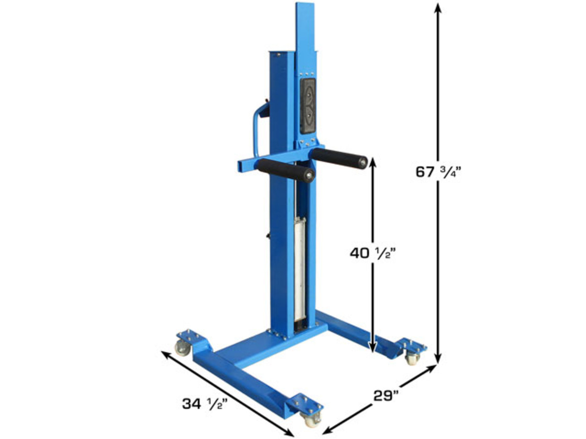Atlas Portable Wheel Lift Dimensions