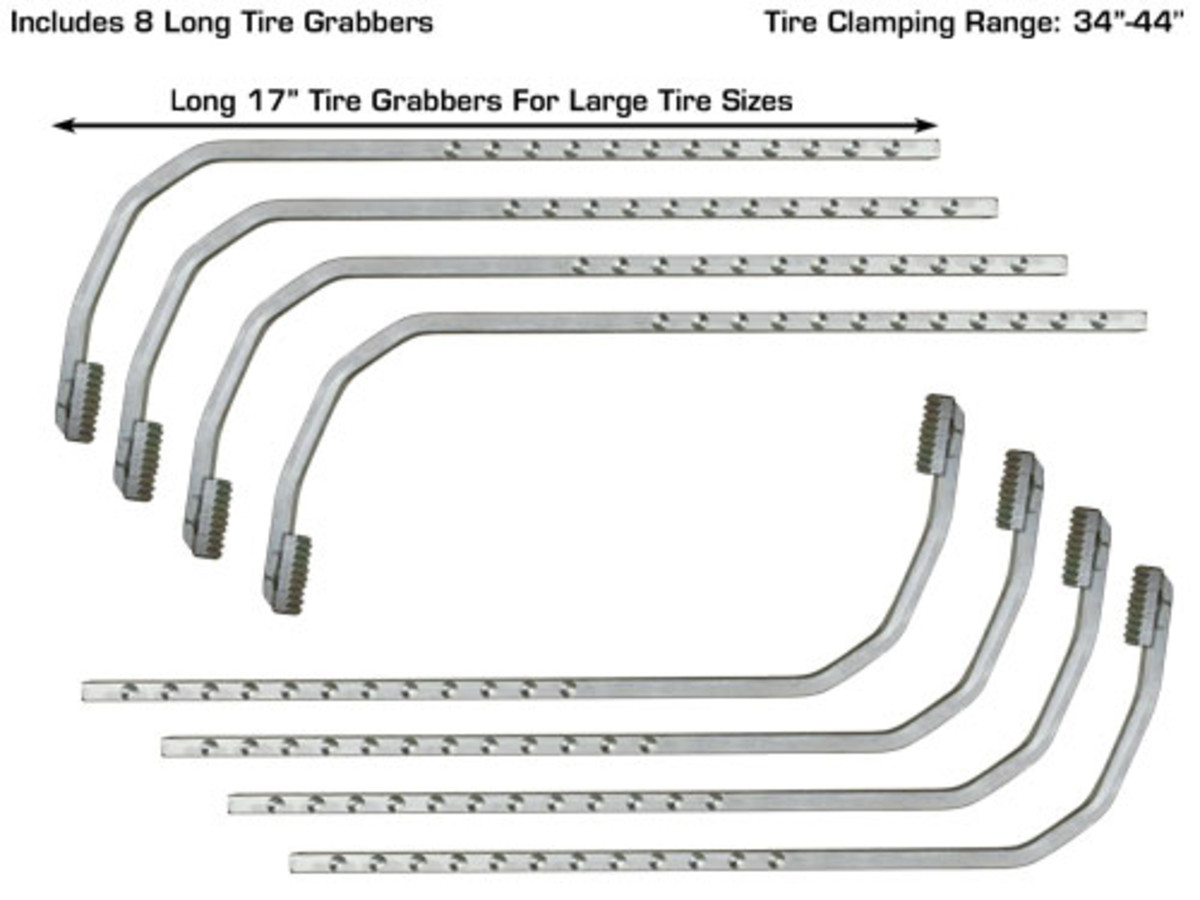 ATLAS Fast Clamp Three Point 10"-24" Non-Runout Wheel Clamps (Set Of 4) ATLAS Fast Clamp Three Point 10"-24" Non-Runout Wheel Clamps (Set Of 4)