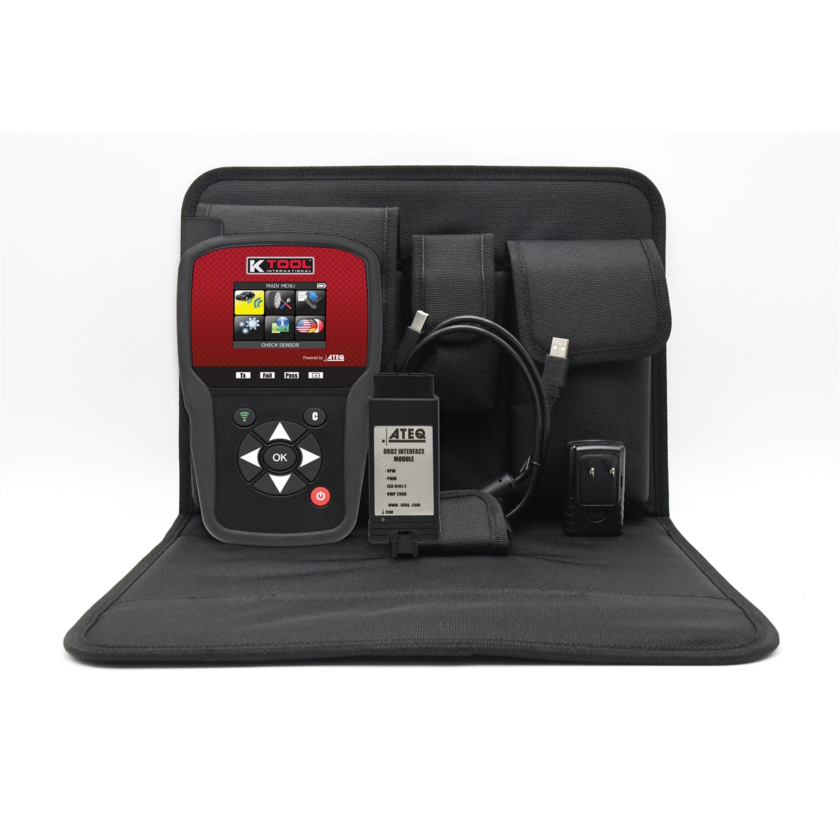 KTI TPMS PRO with OBD II and Softshell Case