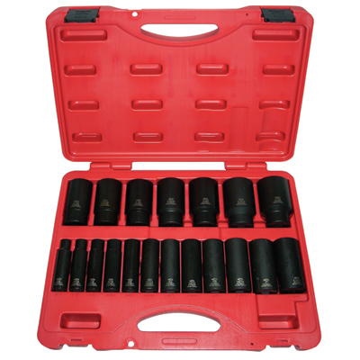 19-Piece 1/2,  Drive Deep Impact Socket Set 19-Piece 1/2,  Drive Deep Impact Socket Set