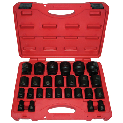 26-Piece 1/2,  Drive Short Impact Socket Set 26-Piece 1/2,  Drive Short Impact Socket Set