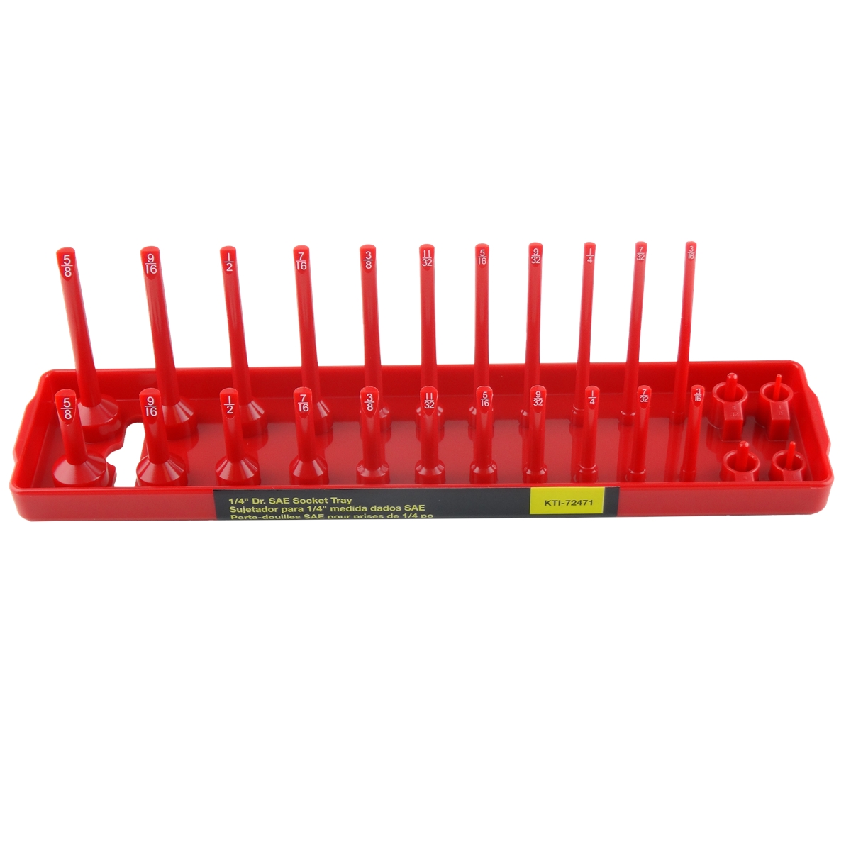 1/4,  Dr Sae Socket Holder; Red