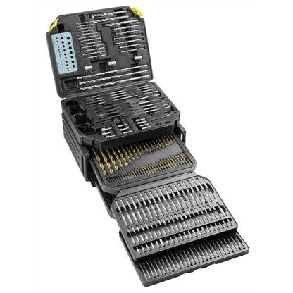 Master Drill Bit 326-Piece Set, includes Bits & Ac - ATLAS Auto