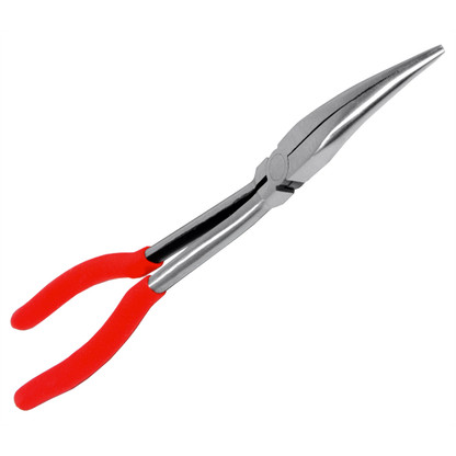 K Tool International KTI51311 11 Inch 15 Degree bent Needle Nose Pliers