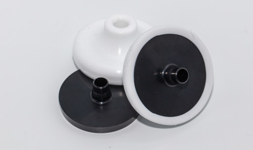 Grover Filter-Pod  bottom component (black), pod top component(white) and pod top and bottom components connected together