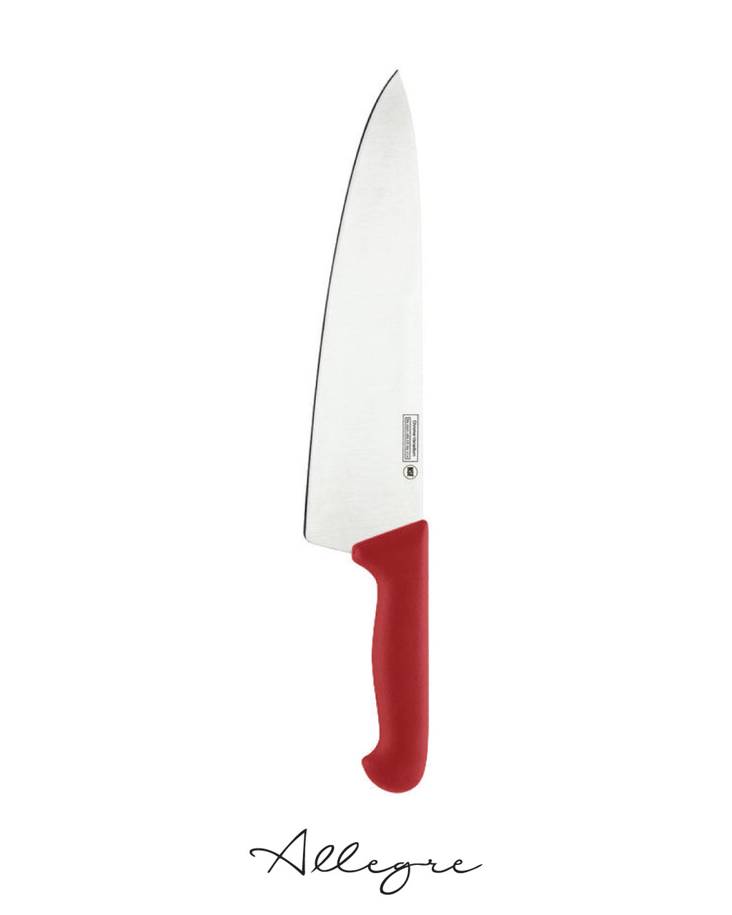 10 in. Blade Chef's Knife, Red Handle, Professional Grade