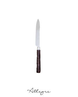 Pine Forest Salad/ Dessert Knife; Asian Dinner Knife