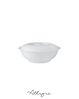 706 ml Casserole with Cover for stews, soups, and rice for 2 to 3 Persons - Ivory