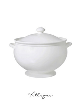 4 L Casserole with Cover for stews, soups, and rice for 12 to 13 Persons - Ivory