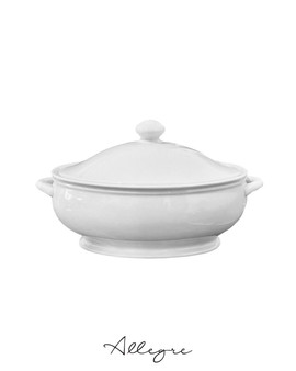 2 L Oval Casserole with Cover for stews, soups, and rice for 5 to 6 Persons - Oriental