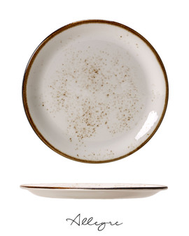 11.75 in. Show Plate/ Dinner Plate/ Serving Plate for 5 to 6 Persons - Speckled White