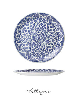 10 in. Dinner Plate/ Serving Plate for 2 to 3 Persons - Mirari Blue